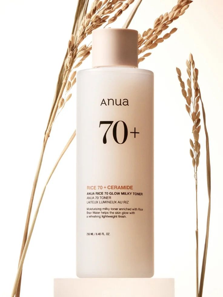 Anua Rice 70 + Ceramide Glow Milky Toner 250ml – Hydrating & Brightening Korean Toner