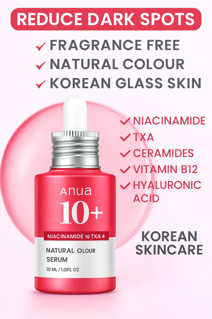 Anua Niacinamide 10% + TXA 4% Serum 30ml – Dark Spots & Acne Marks Treatment